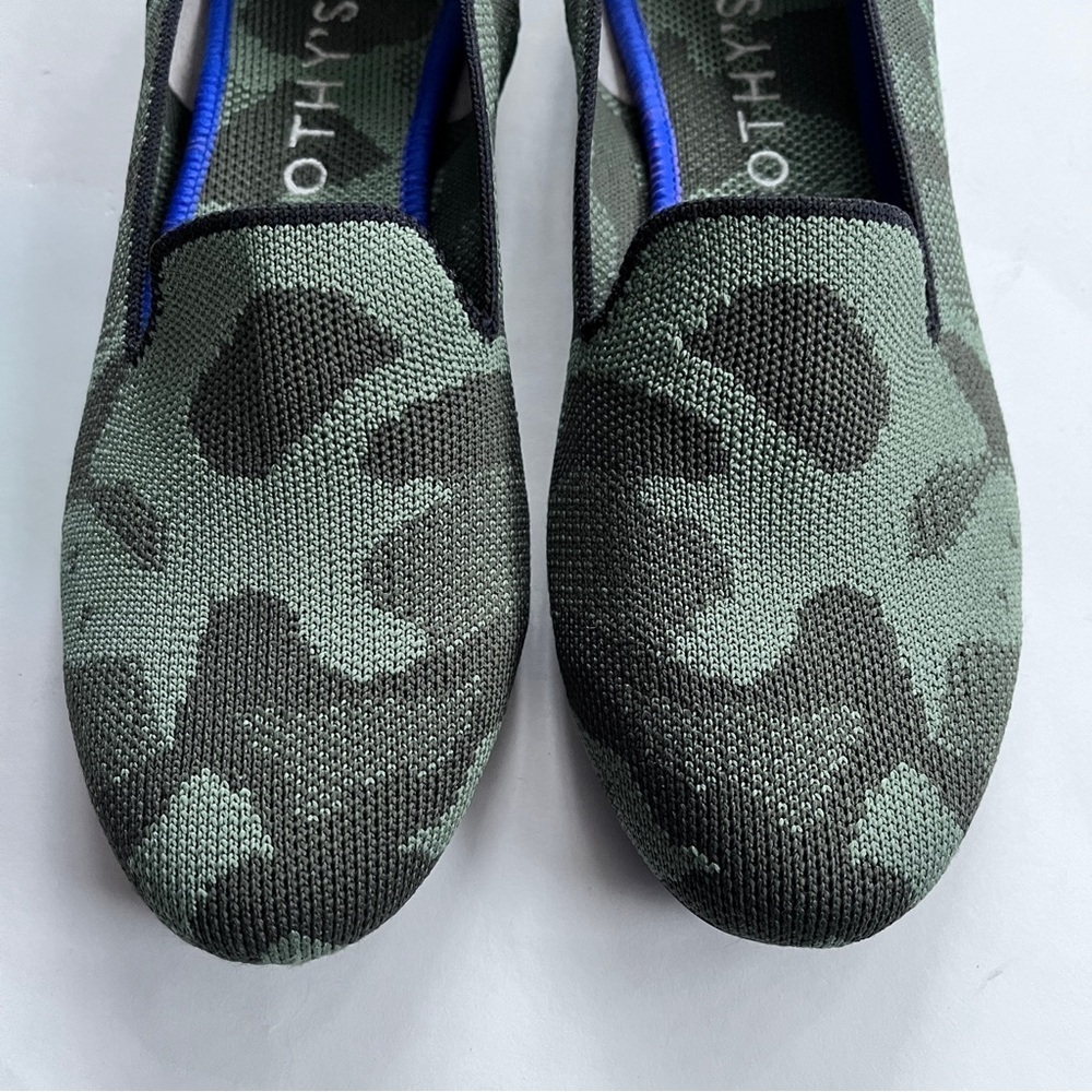 Rothy's The Loafer Green Camouflage Women’s Flats Shoes Size 7.5 - Picture 3 of 16